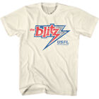 USFL The Blitz Distressed Logo Naturalny t-shirt