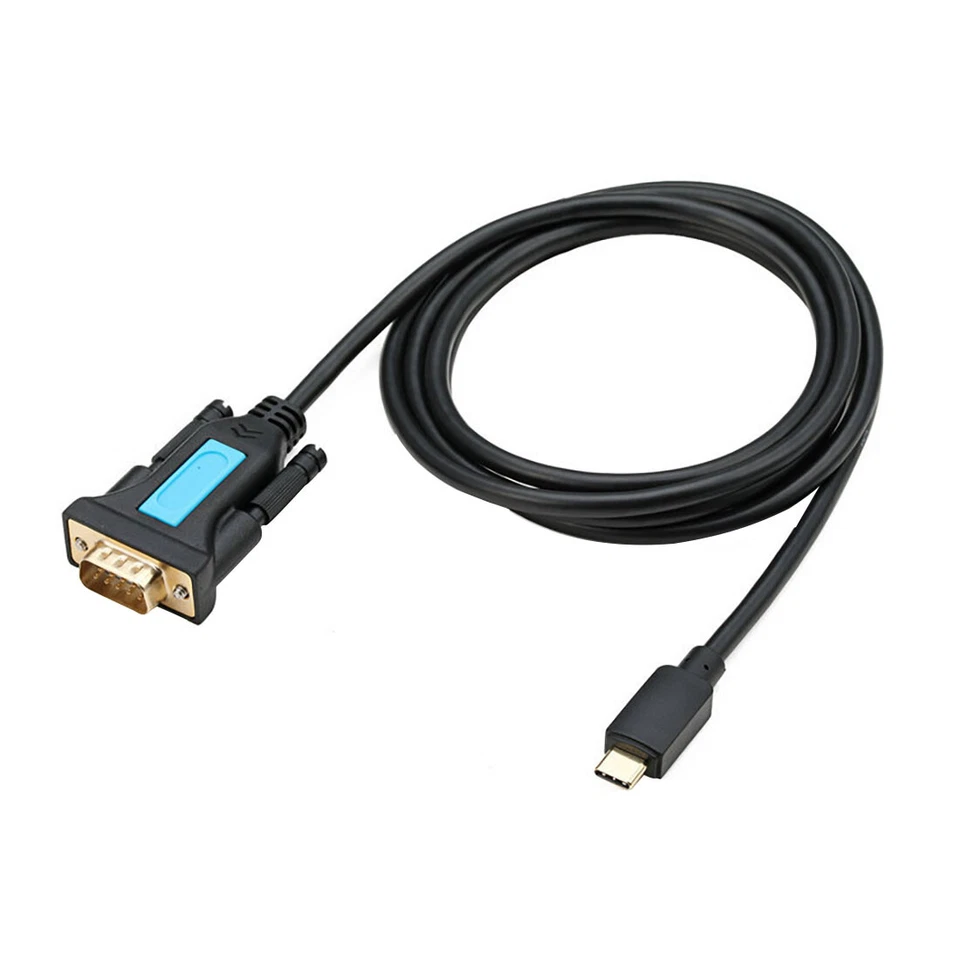 XT-XINTE 1.5m USB-C to RS232 DB9 Male Serial Adapter w/ Female-Female Connector - Image 1 of 4