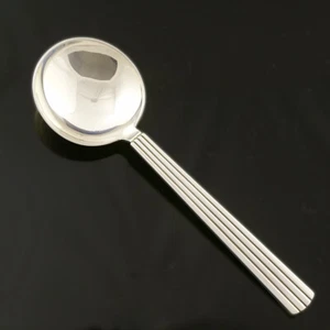Georg Jensen Silver Soup Spoon, Round - Bernadotte - NEW - Picture 1 of 1
