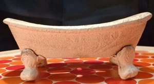 Krallenfuß Gusseisen Badewanne Schmuck Seifenschale Unikat Rustikal Vintage Dekor Weiß - Bild 1 von 15