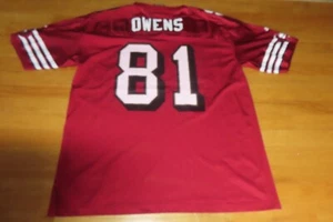 Vintage Adidas TERRELL OWENS No 81 SAN FRANCISCO 49ers (2XL) Football Jersey - Picture 1 of 7