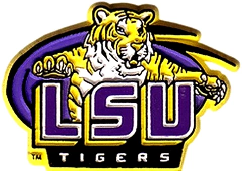 LSU Tigers Logo Fridge Magnet Cover