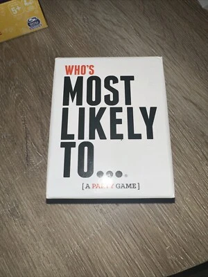 Who's Most Likely To. A Party Card Game 4 Players NEW Game night - Image 1 of 3