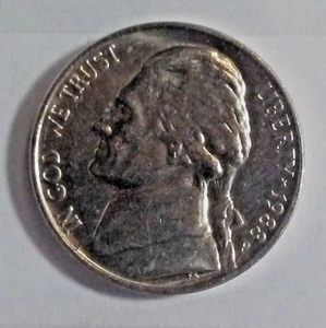 1988 P Jefferson Nickel Uncirculated nice fine detail - Picture 1 of 4