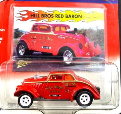 Johnny Lightning White Lightning Willy's Gassers Hill Bros Red Baron   bf - Image 1 of 4