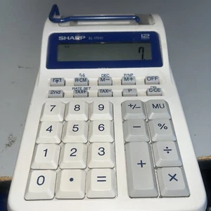 Vintage Sharp EL-1701C / 12 Digit Calculator Printer Tested Works  - Picture 1 of 9
