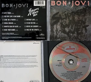 BON JOVI *VG+* "SLIPPERY WHEN WET" 1986 WEST GERMAN POLYGRAM PRESSING CD FOR US - Imagen 1 de 1