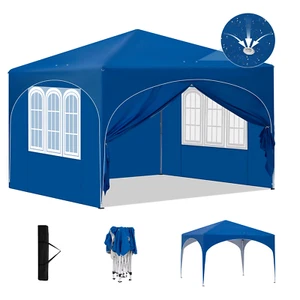 Gazebo Pop-Up Istantaneo 3X3 M Tenda Da Campeggio Regolabile in Altezza Impermea - Bild 1 von 16
