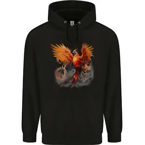 A Fantasy Phoenix Mens 80% Cotton Hoodie - Picture 1 of 3