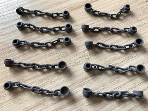 10 LEGO PARTS - DARK GREY CHAIN 4CM NINJAGO STAR WARS MARVEL HOBBIT - Bild 1 von 1