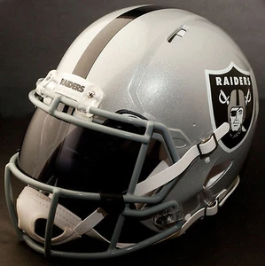 OAKLAND RAIDERS NFL Authentic GAMEDAY Football Helmet w/ OAKLEY Eye Shield - Picture 1 of 5