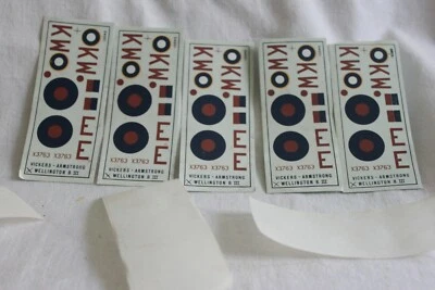 Model maquette: decals, décalcomanies: avion, Wellington B.III., Airfix, 1/72 X5 - Photo 1/2