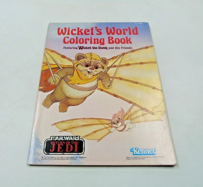 Libro para colorear Wicket's World 1983, El Retorno del Jedi, Kenner Ewok Star Wars NUEVO Foto 1 de 4