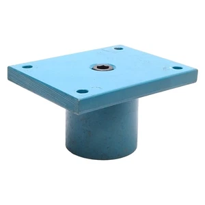 Heavy Duty Flange Mount Steel Caster Plate, 5" x 4" x 2.75", ø0.5" ID Stem Hole - Picture 1 of 7