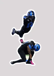 Adesivo divertente Amon ra superman leoni subacquei decalcomania detroit fran 4" marrone lucido st - Foto 1 di 1