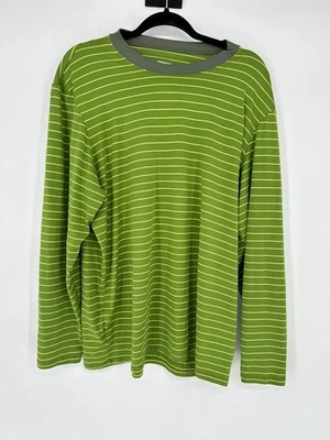 Camisa Patagonia Para Hombre XL Verde Rayas Capilene Manga Larga Rendimiento Exterior Foto 1 de 4