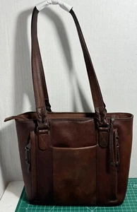 Lady Concealer Genuine Leather CW Shoulder Handbag Brown - Picture 1 of 11