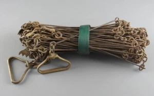 Antique Vintage JC Chester ma Brass Steel 20 Miter Gunther's & Engineer's Chain - Picture 1 of 4