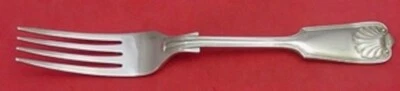 Tenedor de cena de plata esterlina de 8 1/2" Fiddle Thread and Shell de Georgian House Foto 1 de 2