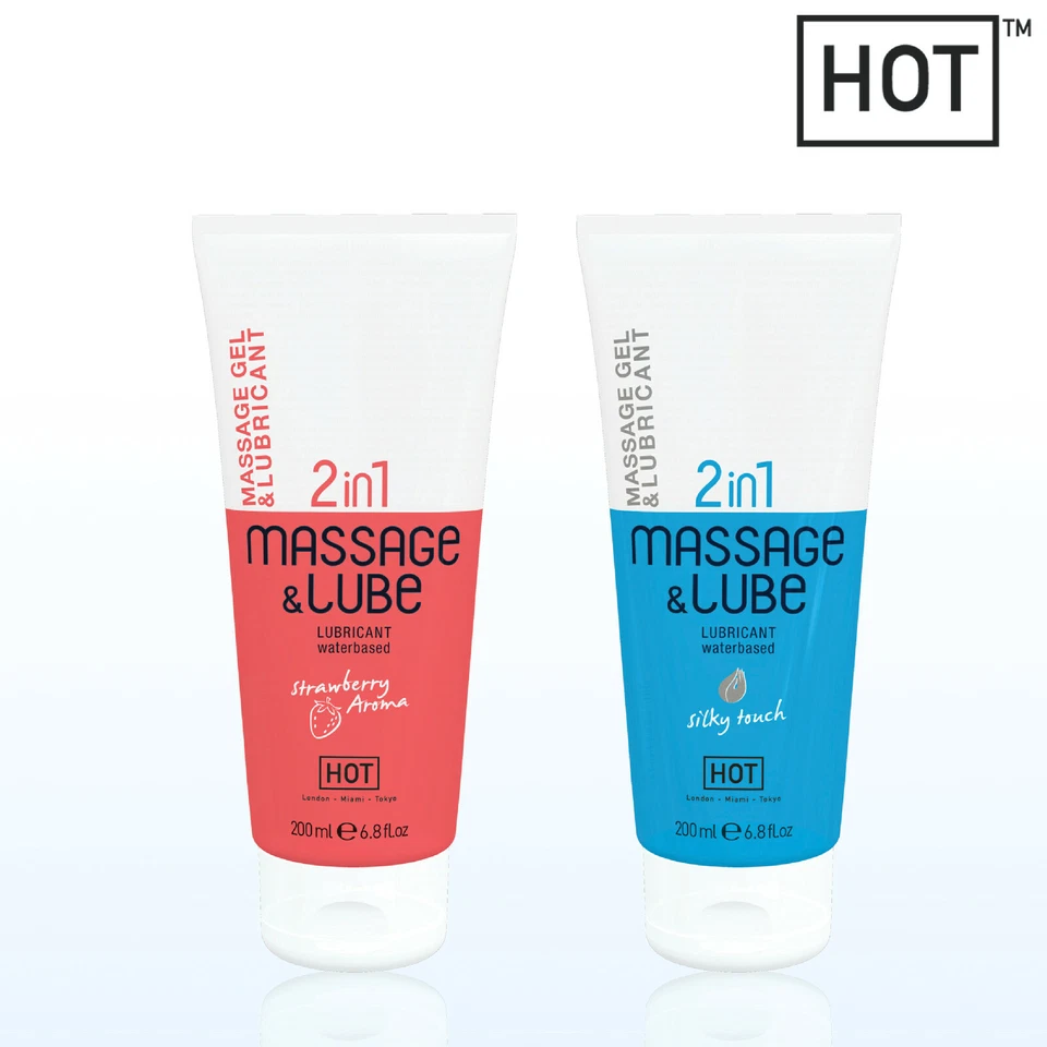 Hot Massage Gel & Lubricant 2in1 Lube Waterbased Moisturizes Gel Lubrificante - Immagine 1 di 1