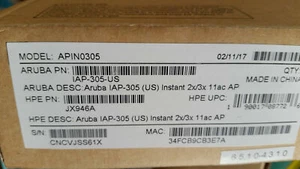 Nuevo punto de acceso a red inalámbrico Aruba IAP-305-EE. UU. (Compramos y vendemos Cisco) - Imagen 1 de 2