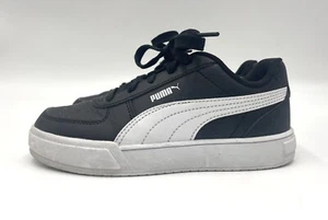 Puma Black White Kids Size 2C Running Shoes Sneakers 382056-02 - Picture 1 of 7