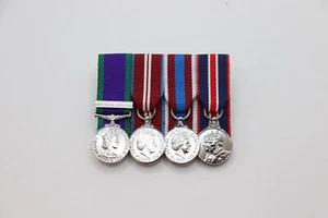 GSM NI, Queens Diamond, Platinum Jubilee And Coronation Miniature Medals - Picture 1 of 2