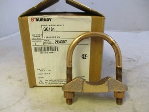BURNDY GG18-1 2" IPS TYPE GG GROUNDING CONNECTOR 2" - 2-3/8" ROD SAMEDAY SHIP - Picture 1 of 5