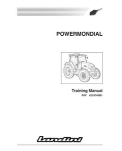 Landini PowerMondial 95 105 115 Workshop Manual - Picture 1 of 4