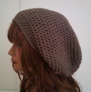 NUEVO GORRO HOLGADO MARRÓN HONGO HOLGADO GORRA TAM GORRA RASTA DREADS - Imagen 1 de 7