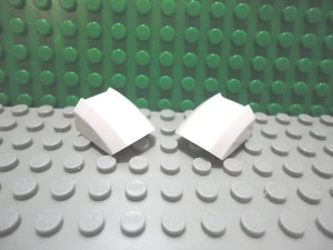 Lego 2 weiße 2x2 schräge gebogene Auto LKW City Stadt NEU - Bild 1 von 1