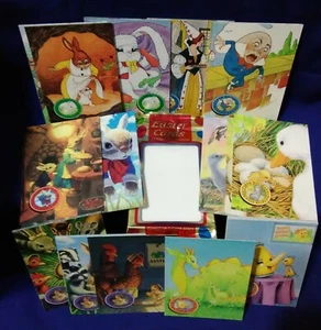 Juego de tarjetas coleccionables base de tarjetas de Pascua Unicorn Pubs 1995 (42) con envoltorio - Imagen 1 de 3