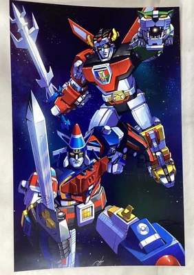 Voltron Lions & Vehicle Team Robots 11x17 Picture Poster 1984 Versions FREESHIP - Image 1 of 2