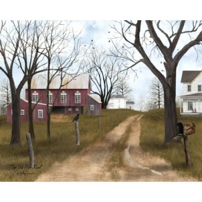 Billy Jacobs THE OLD DIRT ROAD  8"x10" Canvas Print -  Farmhouse - Image 1 of 2