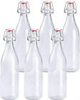 32 Ounce Clear Swing Top Glass Beer Bottles for Home Brewing - Carbonated Drinks