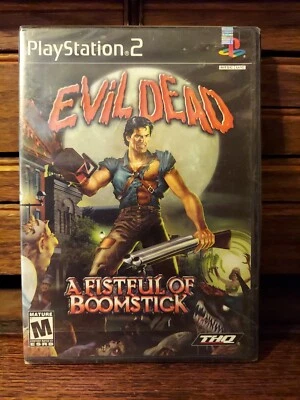 PlayStation 2 EVIL DEAD •A FISTFUL OF BOOMSTICK• 2003 THQ BLK LBL PS2 Sealed NIB - Image 1 of 4