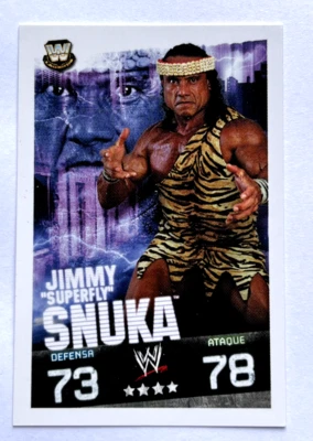 2009 WWE Topps Slam Attax Evolution TCG #153 JIMMY SNUKA Legends Cards - Image 1 of 4