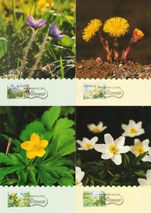 Aland Exotic Spring Flowers Coltsfoot Hepatica Anemones Finland FDC Maxi 1997 - Picture 1 of 1