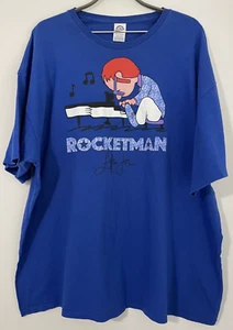 Delta Pro Weight Elton John mens t-shirt blue Rocketman retro piano Schultz 3XL - Picture 1 of 8