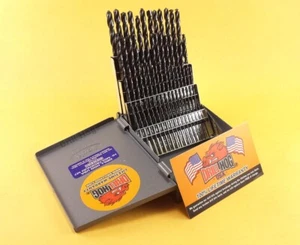 Juego de brocas de taladro Hog® 60 piezas NÚMERO brocas medidor de alambre brocas MOLY M7 garantía de por vida - Imagen 1 de 6