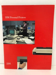 VINTAGE IBM PERSONAL PRINTERS BROCHURE - Picture 1 of 7