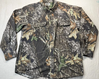 Fieldstaff Camouflage Long Sleeve Button Down Shirt Mens Med - Image 1 of 4