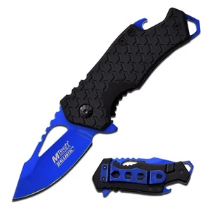 MTech Assisted Folding Knife 2¼" Blue 440 Steel Blade Glass Filled Nylon Handle - Picture 1 of 1