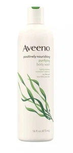 Aveeno Positively Nourishing Body Wash Seaweed & Oatmeal Purify Nourish 16 oz   - Picture 1 of 2