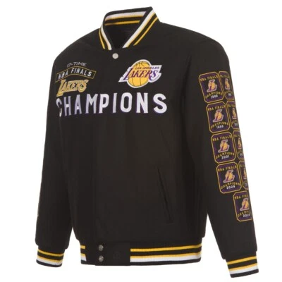 NBA Finals Champions Los Angeles Lakers Wool Reversible Jacket  Embroidered  - Image 1 of 4