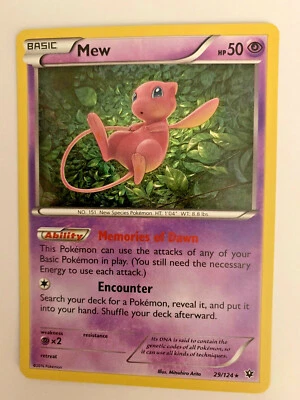 MEW -  29/124 - RARE - HOLO - Fates Collide (2016) Pokemon TCG -  - Image 1 of 2