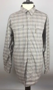 Columbia Blue Plaid Button Down OmniShade Men's Shirt XL - Picture 1 of 7