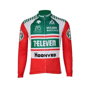 Retro 7-Eleven Cycling Jersey Cycling Jersey Long Sleeve bicycle Jerseys