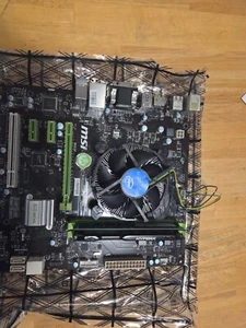 MSI H81M-ECO Intel LGA1150 Motherboard Combo Pentum G3240 12GB DDR3 - Photo 1/4