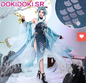 Madame ping SR dokidoki cosplay costume and wig women anime Genshin impact - Picture 1 of 9